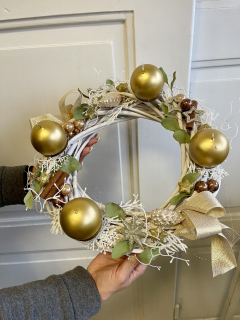 Vánoční dekorace La Vital advent zlatá